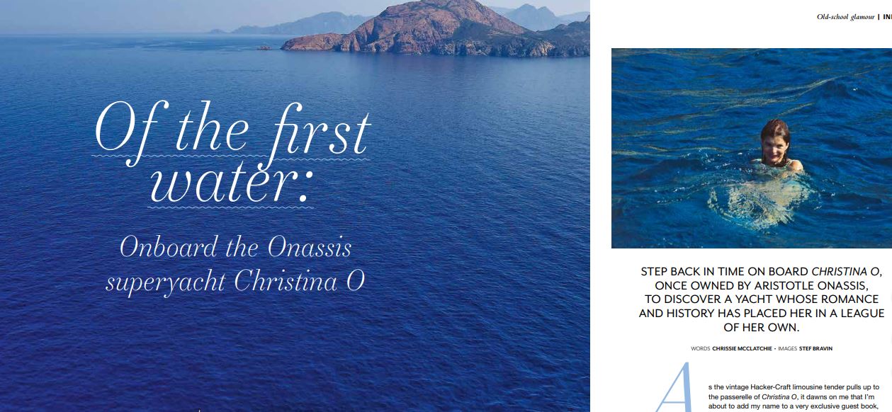 Christina O yacht Chrissie McClatchie French Riviera Journalist